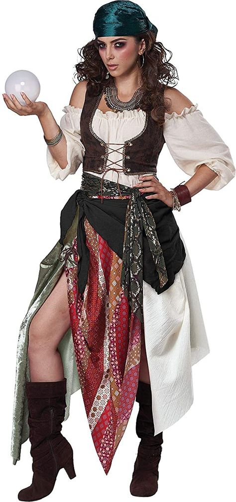 Pirate Dress Up, Fortune Teller Costume, Female Pirate Costume, Plus Size Costume, California Costumes, Pirate Woman, Medieval Costume, Up Costumes, Dress Up Costumes