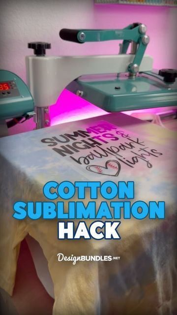 Easy Subli Htv, Printing Sublimation Design, How To Sublimate On Cotton Shirts, Craft Ideas For Craft Shows, Sublimation Office Ideas, Sublimation Craft Room, Unique Sublimation Ideas, Dtf Sublimation Hack, Sublimation Crafts To Sell