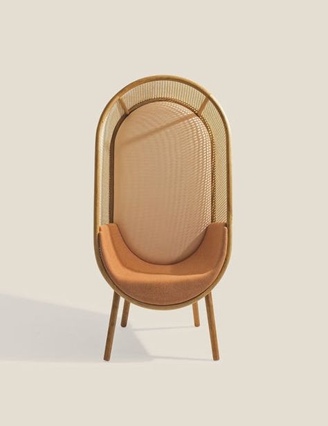 Cocoon Chair Is Perfect For Reading | Apartment Therapy Cocoon Chair, Cane Furniture, Restaurant Lounge, Rattan Furniture, Furniture Inspiration, Interior Furniture, Unique Furniture, تصميم داخلي, Chair Design