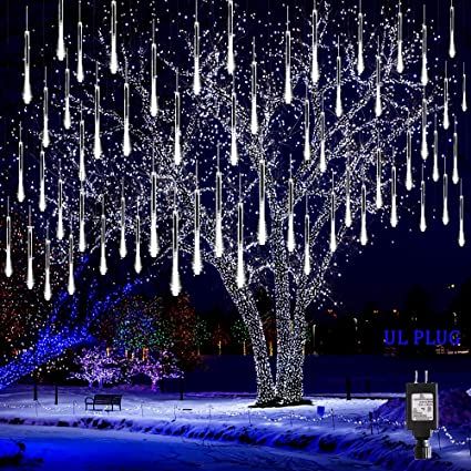 Hujan Meteor, Meteor Shower Lights, Icicle Lights Outdoor, Shower Lights, Meteor Lights, Waterfall Lights, Rain Lights, Shower Lighting, Snow Falling