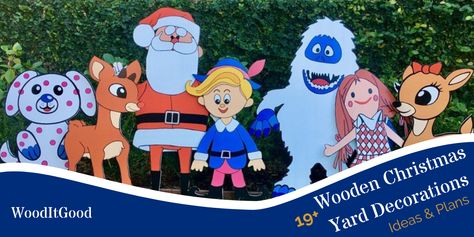 Wooden Christmas yard decorations make your holiday special. Unique & easy to customize for new woodworkers. See for yourself! Plywood Yard Art, Diy Wood Yard Decor, Wood Yard Art Patterns, Christmas Yard Art Wooden Patterns, Plywood Christmas Yard Decorations, Wood Yard Decor, Wooden Christmas Yard Decorations, Wooden Yard Decorations, Grinch Yard Decorations