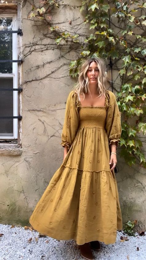 Winter Boho Dress, Western Ootd, Hailee Sweater Set, Anthropologie Fashion, Chunky Sweater Dress, Boho Dress Fall, Cute Church Outfits, Long Sleeve Boho Dress, Anthropologie Style