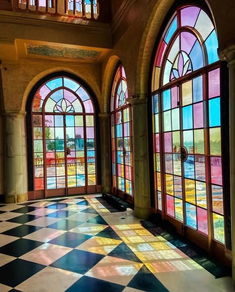 Stained Glass Windows Church, Ringling Museum, Stained Doors, Glass Tile Backsplash, Door Glass Design, Arched Doors, زجاج �ملون, Visit Florida, Stained Glass Designs