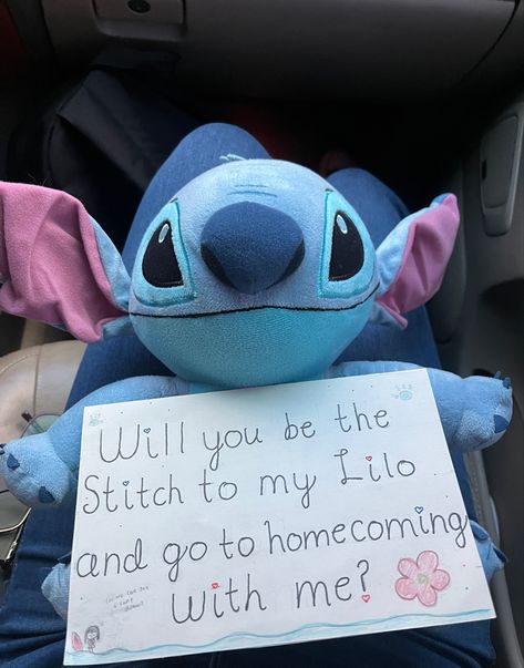 Hoco Proposals Ideas Lilo And Stitch, Hoco Proposals Ideas Stitch, Lilo And Stitch Promposal, Stitch Promposal, Stitch Hoco Proposal, Bluey Hoco Proposal, Lilo And Stitch Hoco Proposal, Stitch Homecoming Proposal, Hello Kitty Homecoming Proposal