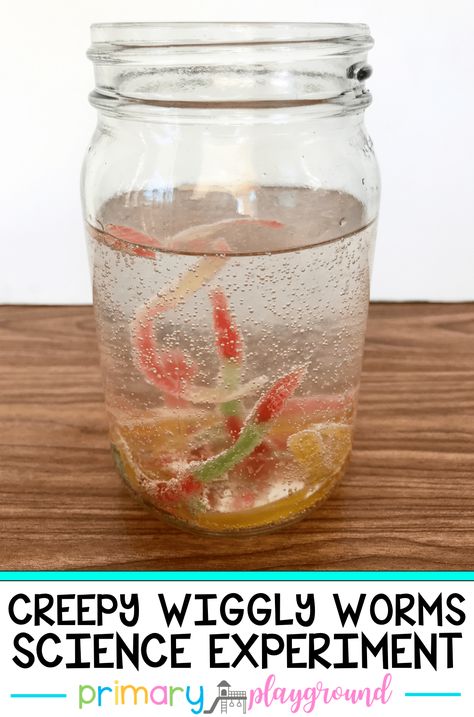 Dirt Science Experiment, Wiggling Snakes Experiment, Dancing Gummy Worms Experiment, Silly Science For Preschool, Mario Science Experiment, Growing Worms Science Experiment, Gummy Worm Science Experiment, Dancing Worms Science Experiment, Liquid Worms