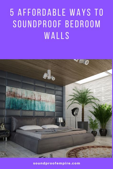 Here are some ways you can make your bedroom walls soundproof.#soundproofwalls#soundproofwallsbedrooms#soundproofingwalls#soundproofwall#soundproofbedroom Soundproof Bedroom Ideas, Sound Proofing Bedroom Wall, Bedroom Soundproofing Ideas, Sound Proof Bedroom, Soundproofing Walls Diy, Wall Soundproofing Ideas, Soundproof Bedroom, Modern Mens Bedroom, Sound Proof Flooring