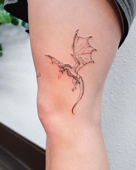 Tattoo Ideas for Female Matching Best Friend Tattoo, Best Friend Tattoo Ideas, Friend Tattoo Ideas, Tattoo Ideas For Female, Targaryen Tattoo, Small Dragon Tattoos, Small Dragon, Dragon Tattoo For Women, Fantasy Tattoos