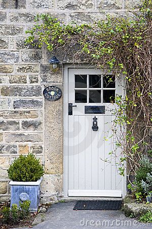 Stone Cottage Door Stock Photography - Image: 23624062 Cottage Front Door, Cottage Front Doors, Cottage Windows, Stone Cottages, Cottage Door, Door Images, Front Door Porch, Cottage Inspiration, Cottage Exterior