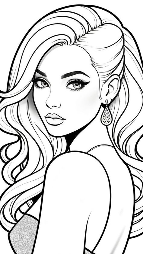 Click the link above and dive into the magical world of creativity on our Pinterest account. Discover a variety of coloring pages that await your inspiration! 😅🌸 Hair Coloring Pages, Coloring Pages Barbie, Cute Coloring Pages For Kids, Blonde Long Hair, House Printable, Pencil Drawings Of Girls, Silhouette Pictures, Superhero Coloring, Barbie Coloring Pages