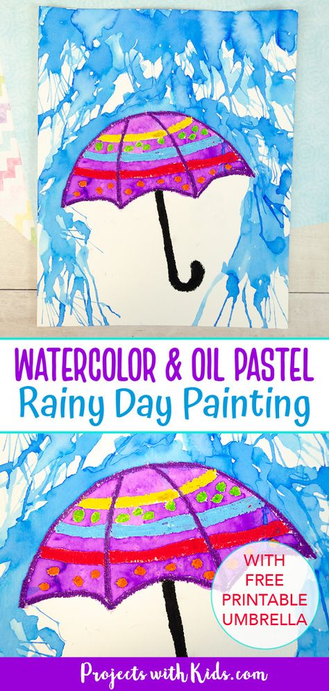 Kindergarten Pastel Art, Spring Art Project Kindergarten, Spring Art Grade Two, Easy Art Elementary, Easy Easter Art For Kids, Rainy Day Art Project, April Art Kindergarten, Grade 1 Art Ideas Spring, Prek Spring Art Projects