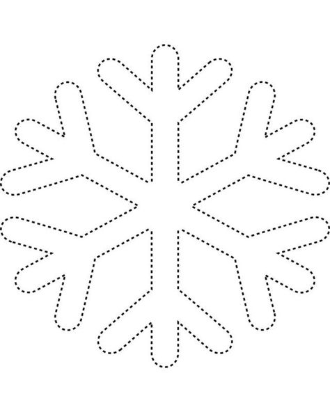 Snowflake 2                                                                                                                                                                                 Mais Printable Snowflake Template, Snowflake Coloring Pages, Juleverksted For Barn, Kids Activity Center, Snowflake Template, Pola Kristik, Frozen Birthday Party, Frozen Birthday, Applique Patterns