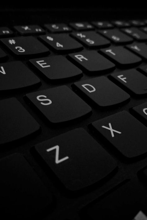 Black Technology Aesthetic, Black Tech Aesthetic, Black Computer Aesthetic, Keyboard Picture, Keyboard Photography, Typing Keyboard, Alphabet Background, Computer Photography, Keyboard Aesthetic