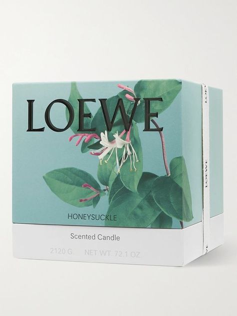 Packaging With Flowers, Loewe Packaging, Candle Package Design, Flower Packaging Design, Loewe Candle, Botanical Packaging, Floral Packaging, Candle Packaging Design, Summer Candle