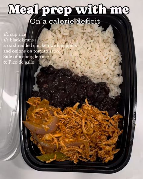 Meal Prep For Calorie Deficit, Deficit Meal Prep, Calorie Deficit Meal Prep, Lunch Meal Ideas, Gym Girlie, Healthy Lunch Snacks, Healthy High Protein Meals, Healthy Lunch Meal Prep, Meal Prep Clean Eating