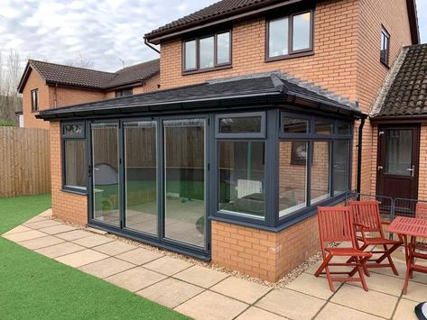 Tiled Conservatory Roof Gallery Solid Roof Conservatory, Solid Roof Conservatory Ideas, Conservatory Roof Ideas, Building Styles, Conservatory Interior, Conservatory Ideas, Conservatory Design, Extension Plans, Garden Room Extensions