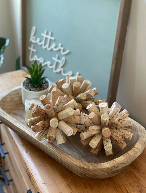 DIY Cork Ball Decor | MO Wines Diy With Corks Ideas, Cork Vase Ideas, What To Do With Corks Diy Projects, Wine Cork Ideas Diy, Wine Cork Holder Ideas, Simple Cork Crafts, Ideas For Corks Projects, Cork Collection Ideas, Wine Cork Ball