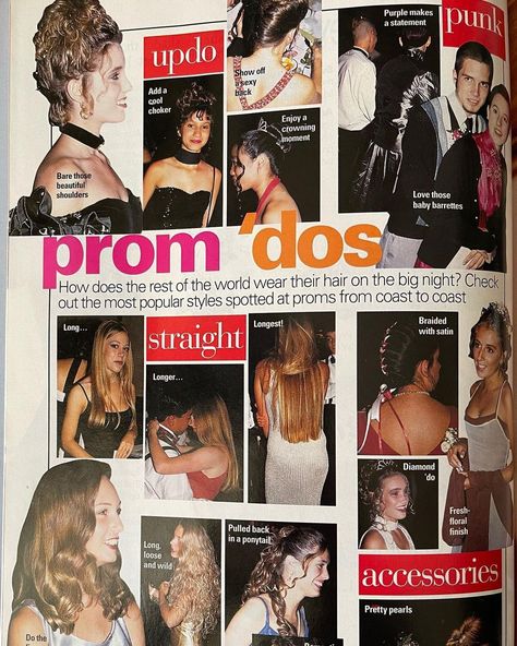 Yearbook Themes Magazine, Prom Spreads Yearbook, Colorful Yearbook Themes, 2000s Yearbook Photos, Most Likely To Yearbook Ideas, Nostalgia Yearbook Theme, Magazine Themed Yearbook, Fashion Yearbook Spread, 90s Yearbook Aesthetic