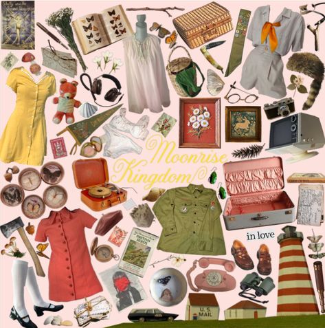 Wes Anderson Moonrise Kingdom Aesthetic, Wes Anderson Mood Board, Wes Anderson Outfit Inspiration, Wes Anderson Aesthetic Fashion, Wes Anderson Fashion, Moonrise Kingdom Aesthetic, Wes Anderson Outfits, Nanowrimo 2023, Moonrise Kingdom Wedding