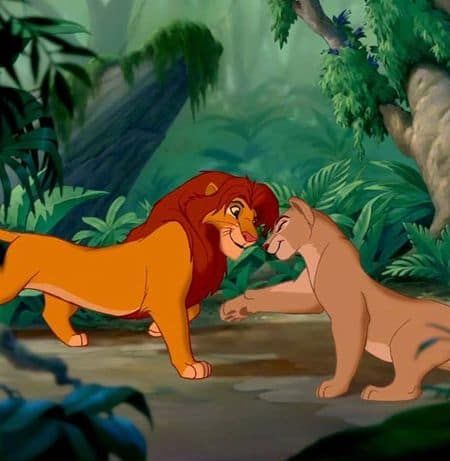 Simba and Nala reunite Simba Rey Leon, Disney Playlist, Watch The Lion King, Disney Love Songs, King Picture, Lion King 1, The Lion Sleeps Tonight, Lion King Movie, The Lion King 1994