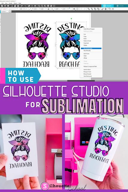 Silhouette Studio for Sublimation: Free Software for Epson and Sawgrass | Silhouette School Blog Silhouette Cameo Beginner, Silhouette School Blog, Sublimation Gifts, Silhouette Cameo Crafts, Sublimation Ideas Projects Inspiration, Silhouette School, Silhouette Cameo Tutorials, Silhouette Tutorials, Free Silhouette