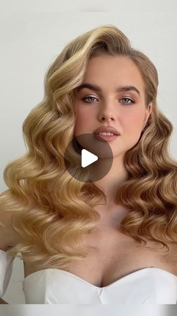 Natalia Zakharova on Instagram: "🔥 Hollywood waves tutorial 🔥

#weddinghairstyles #weddinghairideas #hairstyles #hairstyletutorial #hairstylevideo #haircollection #hairdos #buns #updos #hairs #hairinspiration #hairideas #updotutorial #lowbun #lowbunvideo #lowbuntutorial #behindthechair #hairstyle #easyhairstyle #easyhair #hairstyle #hairinspiration #hairideas #howtocurlhair" Vintage Hairstyles For Long Hair Tutorial, 70s Glamour Hair, Voluminous Hollywood Waves, Hollywood Wave Tutorial, Diy Hollywood Waves, Hollywood Waves With Headband, How To Do Hollywood Curls, 20s Waves, Vintage Curls Tutorial