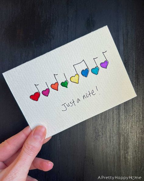 Watercolor Piano Keys, Diy Watercolor Notecards, Watercolor Music Art, Watercolor Postcards Ideas, Watercolour Inspiration Simple, Music Watercolor Painting, Easy Watercolor Cards Ideas, Easy Watercolor Cards, Handmade Greeting Cards Ideas