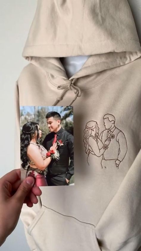 custom photo outline embroidered sweatshirts | best gifts for him and her | mat… in 2022 | Birthday gifts for boyfriend diy, Cute couple gifts, Creative gifts for boyfriend Photo Outline, Outline Embroidery, Birthday Gifts For Boyfriend Diy, Gift For Mom Christmas, Christmas Gift Basket Ideas, Diy Anniversary, Creative Gifts For Boyfriend, Bf Gifts