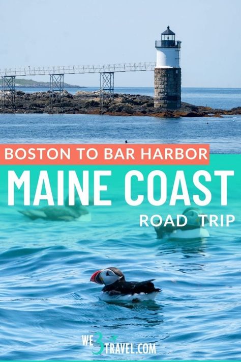 Road Trip From Boston, Maine In The Fall, Maine Road Trip, Boston Vacation, Maine Beaches, Visit Maine, Road Trip Map, New England Road Trip, Boston Travel