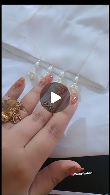 32K views · 1.3K likes | Faiza yasir on Instagram: "Beautiful easy pearls tassels making with fish wire by #faizayasir #DIY #handwork" Pearls Embroidery Designs, Tassle Making Diy, Beaded Tassels Tutorial, Tassels Diy Tutorials, Tassel With Beads, Beaded Tassels Diy, Lace Beadwork, Pearl Tassels, Tassels Designs