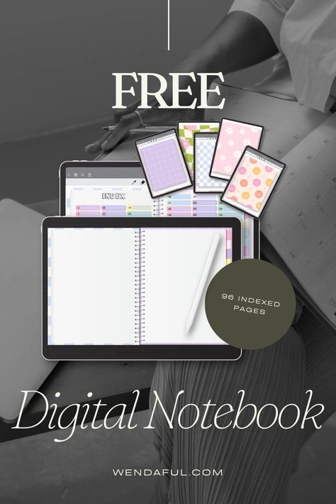 Get Organized with My Free Digital Notebook: Your Ultimate Tool for a Streamlined Life! Blank Digital Planner, 2025 Digital Planner Free, Online Notes Aesthetic Ipad, Free Hyperlinked Notebook, Video Game Journal Ideas, Digital Notebooks Free, Digital Notebook Ideas, How To Use Digital Planner, Free Digital Planner Samsung Notes