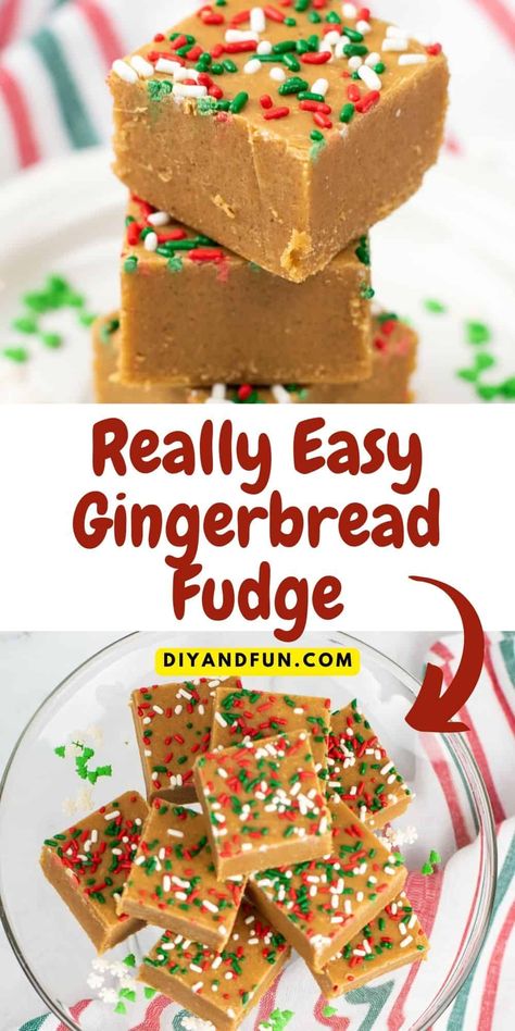 Gingerbread Fudge, Cake Batter Fudge, Best Fudge Recipe, Cookies And Cream Fudge, Easy Gingerbread, Walnut Fudge, Oreo Fudge, Christmas Fudge, Fudge Recipes Easy