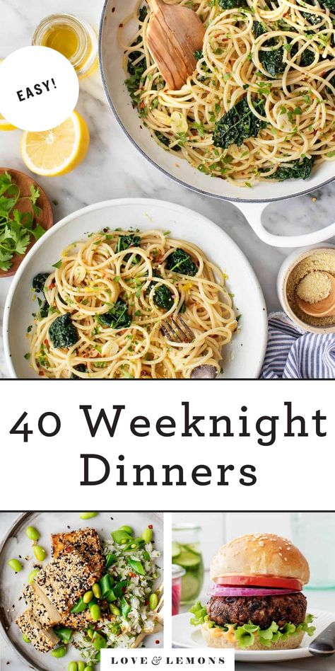 Lemons Recipes, Creamy Vegan Pasta, Easy Baked Ziti, Healthy Weeknight Dinners, Weeknight Dinner Recipes Easy, Cooking Dishes, Vegetarian Dinners, Dinner Appetizers, Weeknight Dinner Recipe