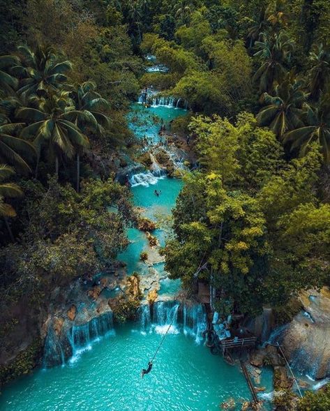 Nature is Beyond of Our Thought and Words Cambugahay Falls, Philippines. Cambugahay Falls, Sagada, Banaue, Siargao, Philippines Travel, Destination Voyage, Palawan, Vacation Places, Bora Bora