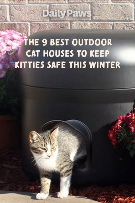 How To Make Outdoor Cat Shelter, Outdoor Cats In Winter, Outdoor Shelter For Cats, Winterized Cat Shelter, Cat Shelters For Winter Diy, How To Make An Outside Cat Shelter, Cat Warming House, Diy Heated Cat House Outdoor, Outdoor Cat Box For Winter