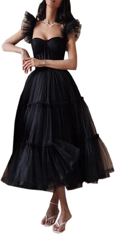 Amazon.com: DDWW Homecoming Dresses Tulle Evening Dress Sweetheart Bridesmaid Dresses with Straps Black, 2 : Clothing, Shoes & Jewelry Dresses With Straps, Sweetheart Bridesmaids Dresses, Formal Bridesmaids Dresses, Dresses Tulle, Tulle Evening Dress, Homecoming Dresses Long, Womens Prom Dresses, Prom Dresses For Teens, Bridesmaid Dresses Prom