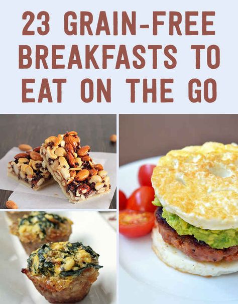 23 Grain-Free Breakfasts To Eat On The Go Gluten Recipes, Paleo Breakfasts, Recipes Brunch, Grain Free Breakfast, Different Foods, Paleo Recipe, Brunch Recipe, Recipe Breakfast, Things To Eat