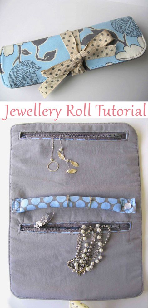 Travel jewelry case tutorial diy necklace roll, diy necklace travel case, Travel Jewelry Case – Free Sewing Pattern and Tutorial. Jewellery Roll Pattern, Jewelry Roll Pattern, Necklace Roll, Diy Jewelry Roll, Travel Jewelry Organizer Cases, Diy Purses, Diy Jelly, Jewelry Roll Travel, Diy Travel Bag