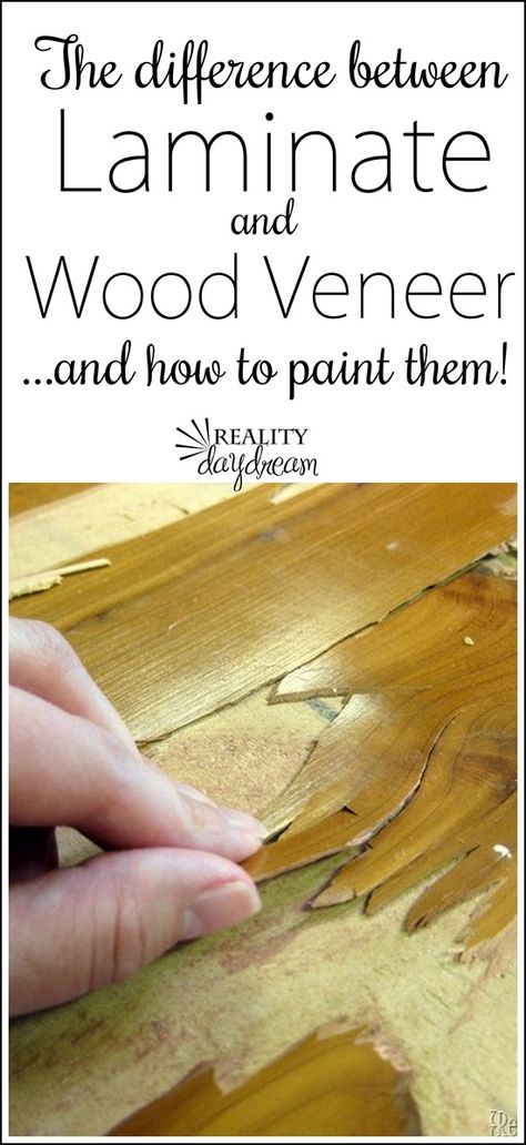 Painting Veneer, Painting Laminate Furniture, Painting Laminate, Laminate Furniture, Refinishing Furniture Diy, Hur Man Målar, Furniture Repair, Painting Furniture Diy, Refurbished Furniture