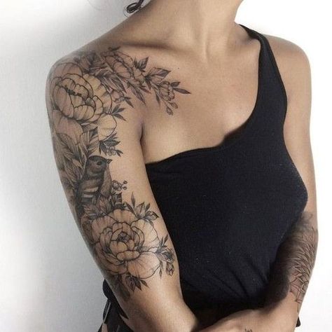 Azalea Flower Tattoo, Azalea Flower, Flower Tattoo Shoulder, Upper Arm Tattoos, Tattoo Women, Shoulder Tattoos For Women, Best Sleeve Tattoos, Sleeve Tattoos For Women, Flower Tattoo Designs