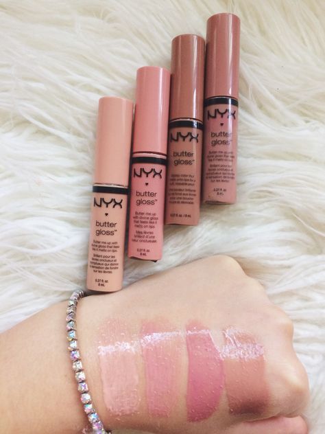 [Ｐｉｎｔｅｒｅｓｔ: ѕιмonєтιpѕ ]   NYX BUTTER GLOSSES | Left to right; Fortune Cookie, Creme Brûlée, Tiramisu, & Madeline Butter Gloss Creme Brulee, Nyx Butter Gloss Creme Brulee, Nyx Creme Brulee Butter Gloss, Nyx Tiramisu, Nyx Butter Gloss Tiramisu, Nyx Gloss, Nyx Butter, Nyx Butter Gloss, Butter Gloss