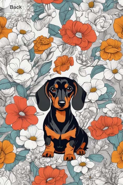 Diy Dachshund, Dog Art Diy, Dachshund Wallpaper, Arte Dachshund, Dachshund Painting, Colorful Dog Art, Pop Art Pictures, Dog Design Art, Cute Iphone Wallpaper Tumblr