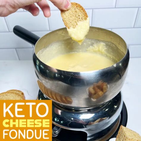 Keto Cheese Fondue, Keto Fondue Recipes, Keto Fondue, How To Make Fondue, Fondue Dippers, Cheese Fondue Recipe, Fondue Recipes Cheese, Fondue Recipe, Fontina Cheese