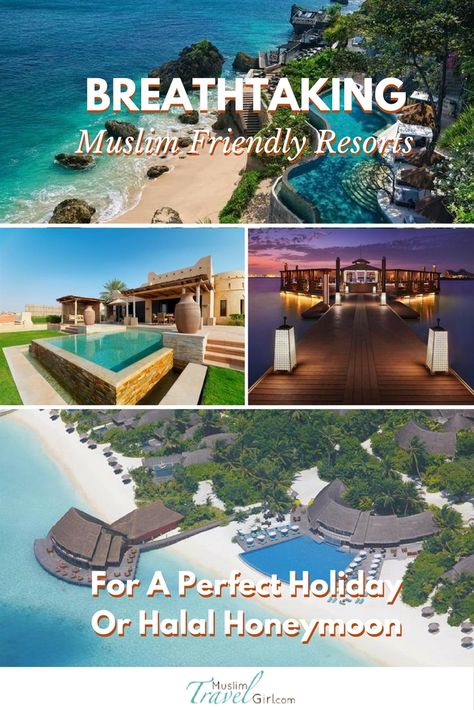 The best halal and muslim friendly holiday resorts. Some of these are seriously gorgeous Muslim Holidays, Muslim Countries, Romantic Holiday, Holiday Places, Top List, Holiday Resort, Honeymoon Destinations, Luxury Hotels, Best Places To Travel