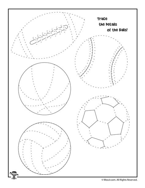 Summer Sports Tracing Worksheet | Woo! Jr. Kids Activities : Children's Publishing Summer Sports Preschool Theme, Sports Writing Activities Preschool, Sports Fine Motor Activities Preschool, Sport Art Activities For Preschool, Sport Themed Activities For Preschool, Sports Craft For Preschoolers, Sport Week Activities, Sports Kindergarten Activities, Sports Theme Preschool Crafts