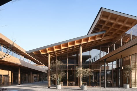 Pulo Market | a9a rchitects Timber Architecture, Conceptual Architecture, Roof Architecture, Architecture Model House, Timber Structure, Zhengzhou, Visual Identity Design, Structure Architecture, Facade Architecture