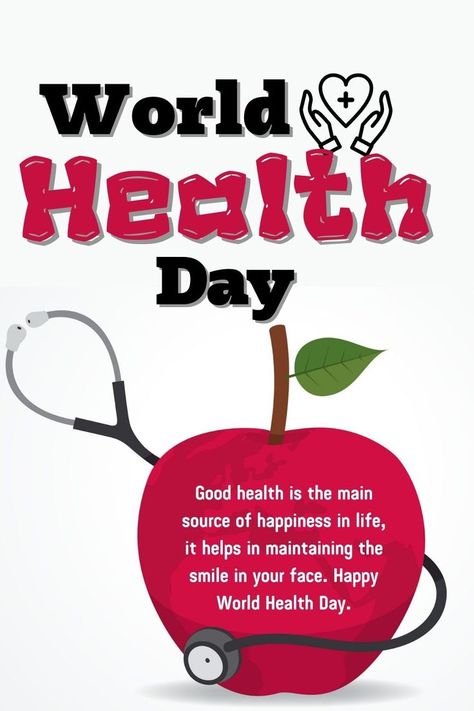 World Health Day! World Health Day Theme, April Month, Catchy Captions, Health Disease, School Health, World Health Day, Diy Gifts For Mom, Diy Birthday Gifts For Friends, Hand Crafts For Kids