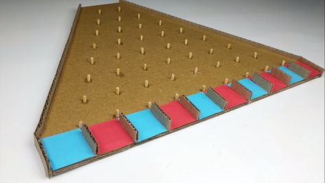 How to Make PLINKO Money Making Board Game From Cardboard DIY : 18 Steps - Instructables Cardboard Plinko Game, Diy Plinko Board Cardboard, Diy Plinko Board, Diy Plinko, Plinko Board, Plinko Game, Cardboard Construction, Activity Calendar, Cardboard Diy