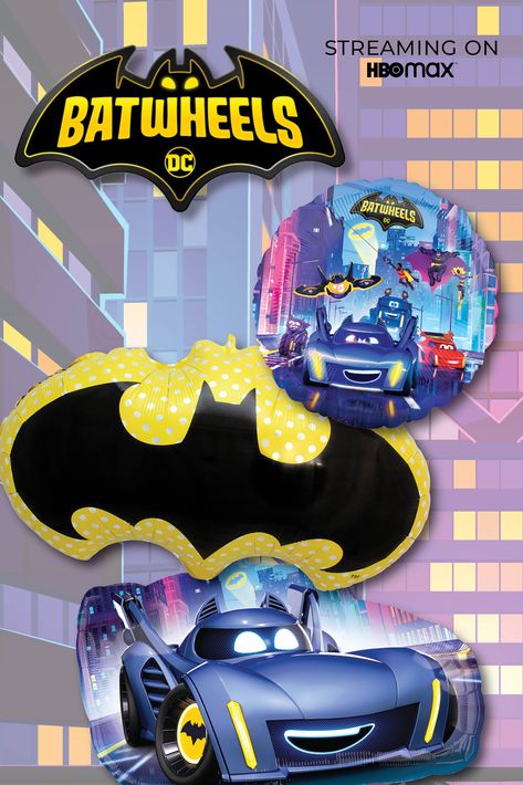 Get ready to soar with Batwheels balloons! 🎈🦇 Now streaming on HBO Max.  #Batwheels #GothamCity  https://www.balloons.com/search/Batman Batwheels Birthday, Hbo Max, Gotham City, Batgirl, Holiday Specials, Get Ready, Special Events, Muse, Birthday Parties