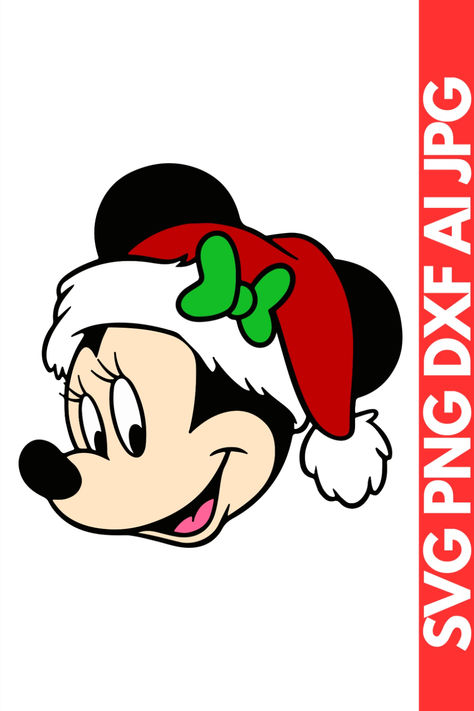 minnie mouse christmas svg | christmas minnie mouse svg | christmas minnie svg| minnie christmas svg | Disney SVG | disney christmas svg Christmas Mini Mouse, Christmas Minnie Mouse, Disney Svgs, Disney Christmas Svg, Whimsical Decorations, Easy Christmas Drawings, Minnie Mouse Svg, Cricut Disney, Christmas Svgs