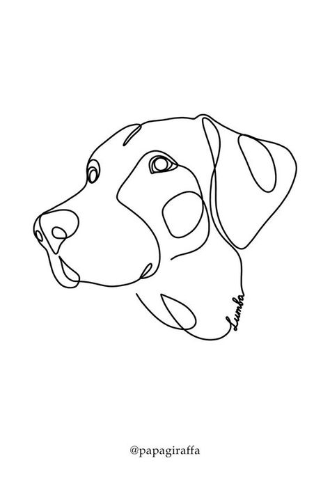 Commission Dog Portrait Tattoo Design | Pet Line Art Simple Labrador Tattoo, Tattoo Dog Silhouette, German Short Haired Pointer Tattoo, Golden Retriever Fine Line Tattoo, Labrador Line Tattoo, Black Lab Tattoos Simple, Dog Head Outline Tattoo, Black Lab Tattoos, Line Tattoo Dog